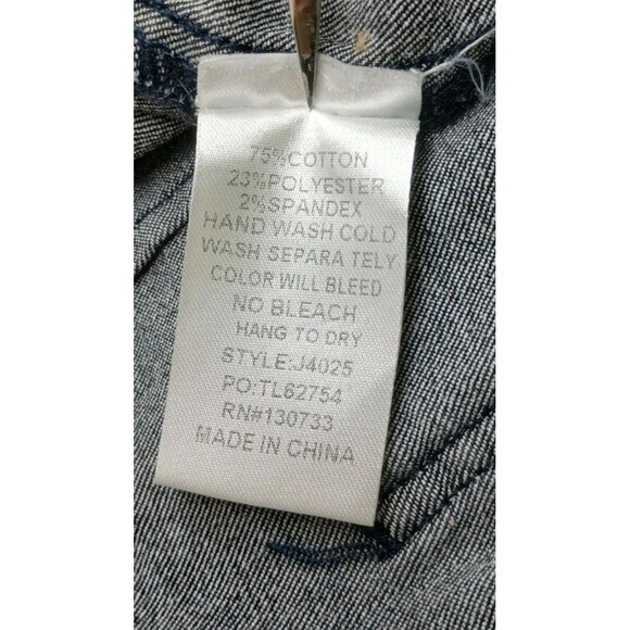 Umgee Boho High Rise Flare Jeans Size 5 Fringe Hem 70s Bell Bottom Stretch Black - Picture 8 of 8